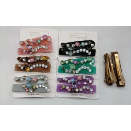 Fashion Alley Stone Pin [Pack Of 12 Pair]