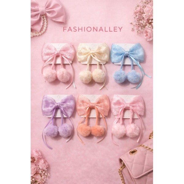Fashion Alley Bow Hair Pin For Kids Pack Of 20 Pc