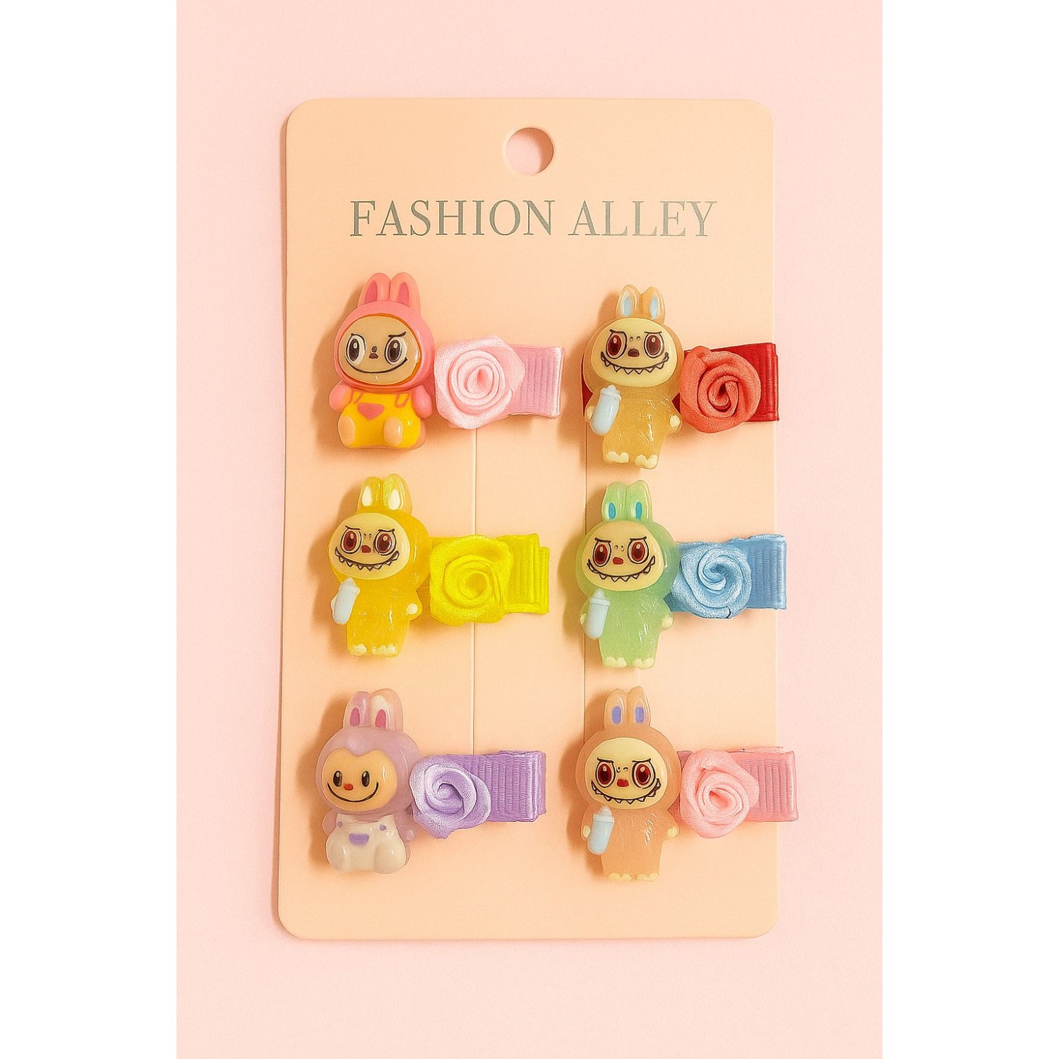 Fashion Alley Labubu Doll Hair Pin For For Kids Pack Of 20 Pc