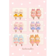 Fashion Alley Labubu Doll Hair Pin For For Kids Pack Of 24 Pc