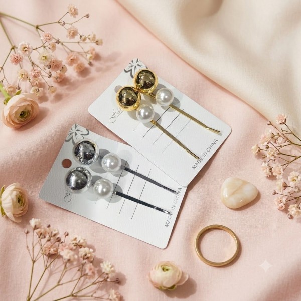 Fashion Alley Metal Hair Pin For Women Pack Of 24 Pc