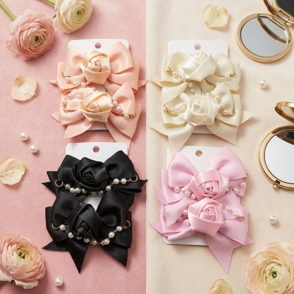 Fashion Alley Rose Hair Pin For Women Pack Of 24 Pc