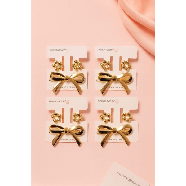 Fashion Alley Metal Bow Pin With Mini Clutcher Pack Of 12 Card Fashion Alley Metal Bow Pin With Mini Clutcher Pack Of 12 Card