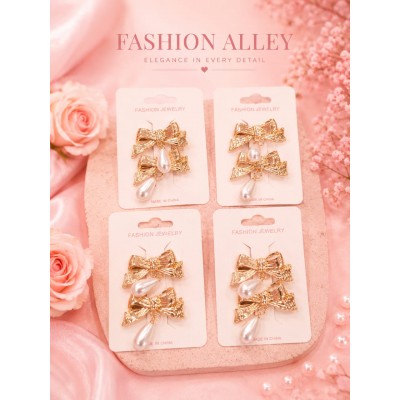 Fashion Alley Golden Hair Pin For Women Pack Of 24 Pc