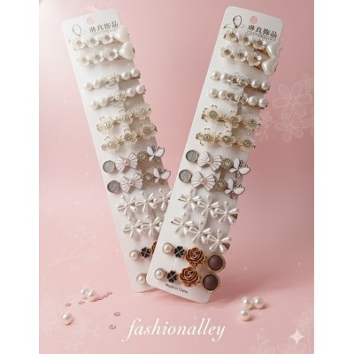Fashion Alley Metal Stone Hair Pin For Women Pack Of 24 Pc