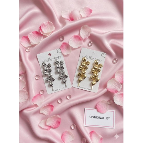 Fashion Alley Golden Silver Hair Pins For Women Pack Of 12 Pair Fashion Alley Golden Silver Hair Pins For Women Pack Of 12 Pair