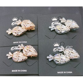 Fashion Alley Stone Hair Pin For Women Pack Of 12 Pc