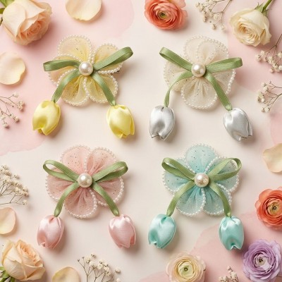 Fashion Alley Flower Design Hair Pin For Women Pack Of 12 Pc