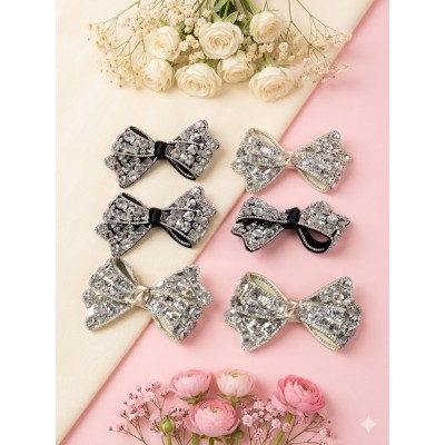 Fashion Alley Ringtone Bow Hair Pin For Women Pack Of 12 Pc  