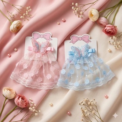 Fashion Alley Butterfly Hair Pin For Kids Pack Of 12 Pc