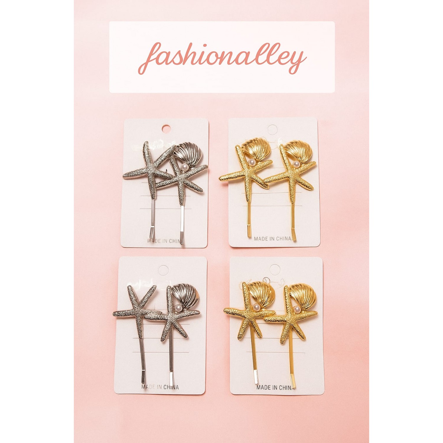 Fashion Alley Metal Hair Pin For Women  Pack Of 24 Pc