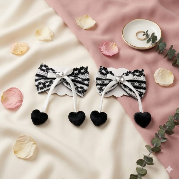 Fashion Alley Bow Hair Pin For Women Pack Of 12 Pc