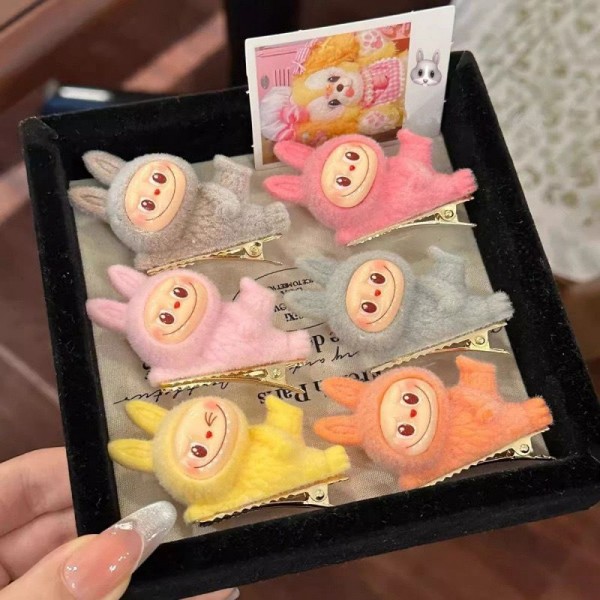 Fashion Alley Labubu Doll Hair Pin For For Kids Pack Of 12 Pc