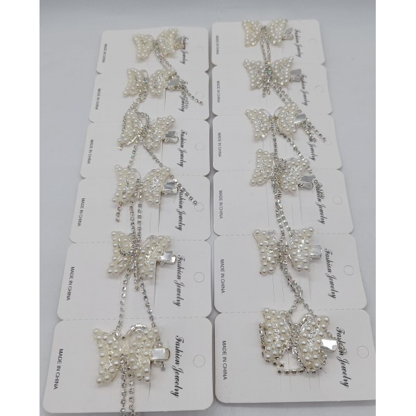 Fashion Alley Butterfly Kids Hair Pin [Pack Of 12 Pc]
