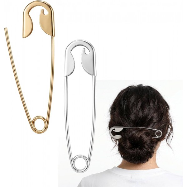 Fashion Alley 15 cm Safety hair pin For Women Pack Of 12 Pc