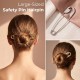 Fashion Alley 15 cm Safety hair pin For Women Pack Of 12 Pc