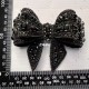 Fashion Alley Black Bow Pin For Women Pack Of 12 Pc