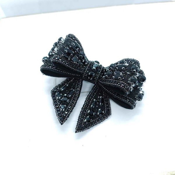 Fashion Alley Black Bow Pin For Women Pack Of 12 Pc Fashion Alley Black Bow Pin For Women Pack Of 12 Pc