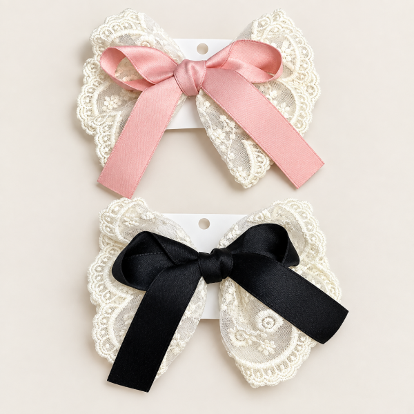 Fashion Alley Bow Hair Pin For Kids Pack Of 12 Pc 