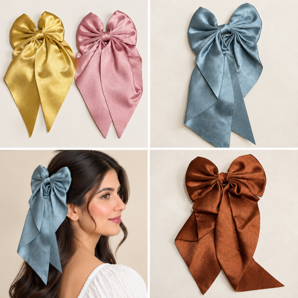 Fashion Alley Bow Design Hair Pin For kids Pack Of 12 Pc