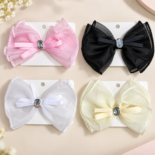 Fashion Alley Bow Hair Pin For Women Pack Of 12 Pc