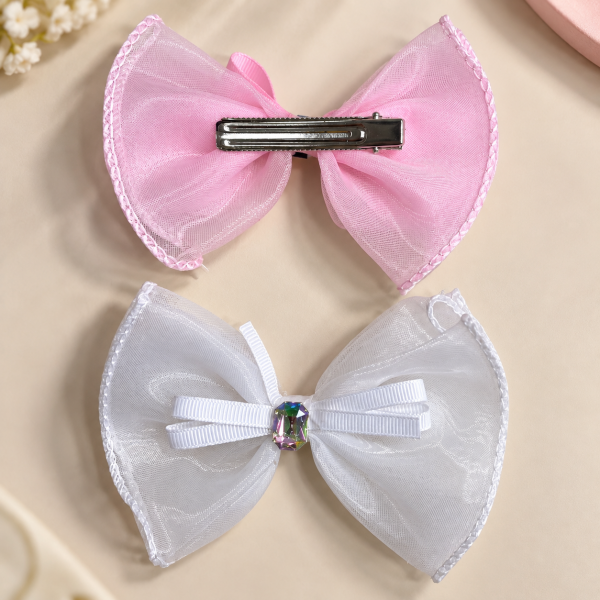 Fashion Alley Bow Hair Pin For Women Pack Of 12 Pc