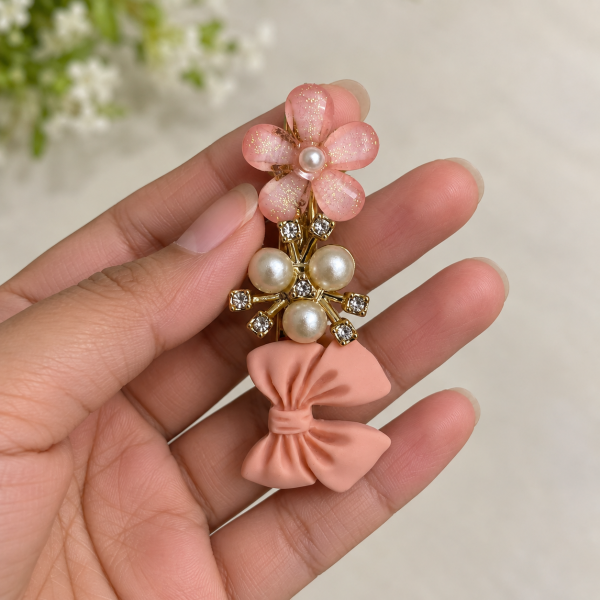 Fashion Alley bow Design Hair Pin For women Pack Of 24 Pc