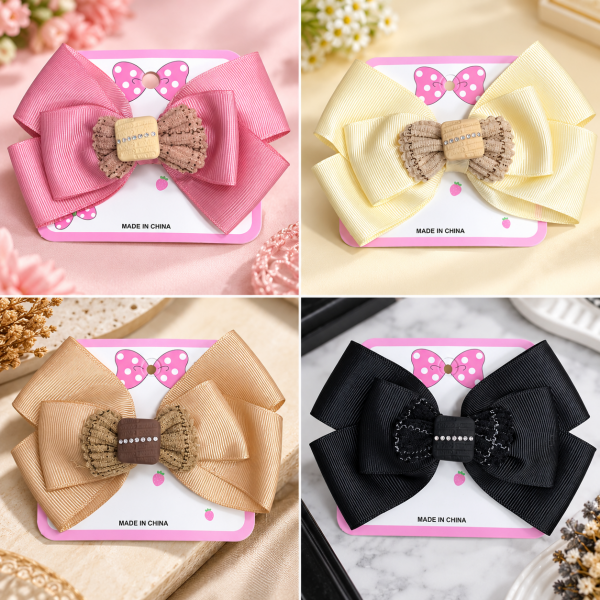 Fashion Alley Bow Hair Pin For Women Pack Of 12 Pc