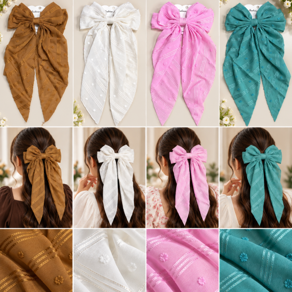 Fashion Alley Bow Hair Pin For Women Pack Of 12 