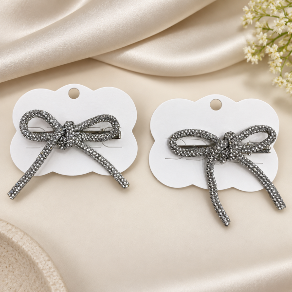 Fashion Alley Bow Hair Pin For Women Pack Of 12 Pc