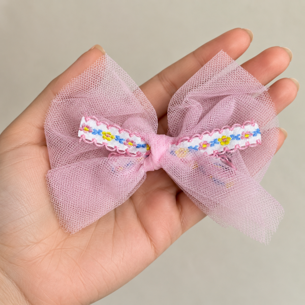 Fashion Alley Bow Organza Pin [Pack Of 12] 