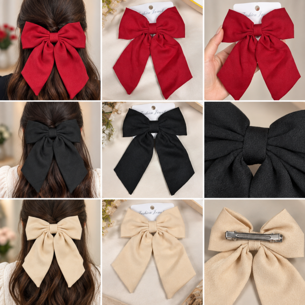 Fashion Alley Bow Hair Pin For Women Pack Of 12 Pc