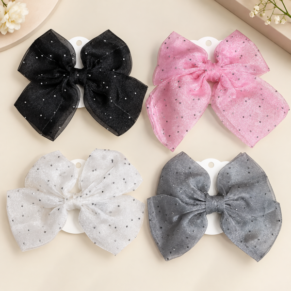Fashion Alley Bow Hair Pin For Women [Pack Of 12 Pc]
