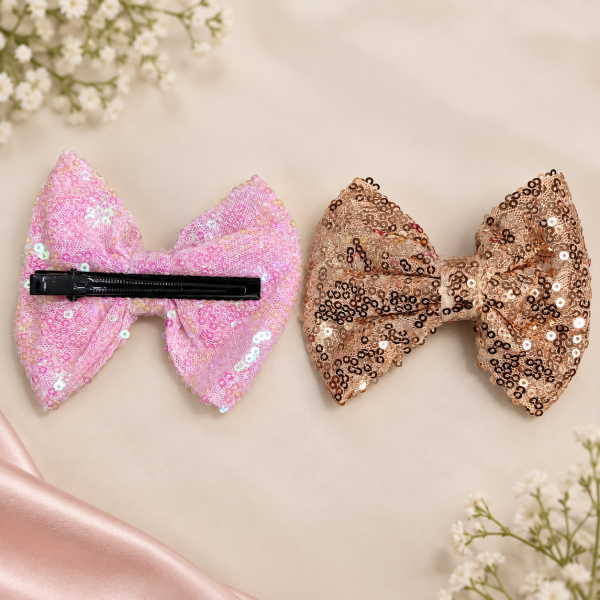 Fashion Alley Bow Hair Pin For Women [Pack Of 12 Pc]