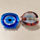 Fashion Alley 5 Cm Evil Eye Hair Claw For Women Pack Of 12 Pc