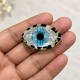 Fashion Alley 4 Cm Evil Eye Hair Claw For Women Pack Of 12 Pc