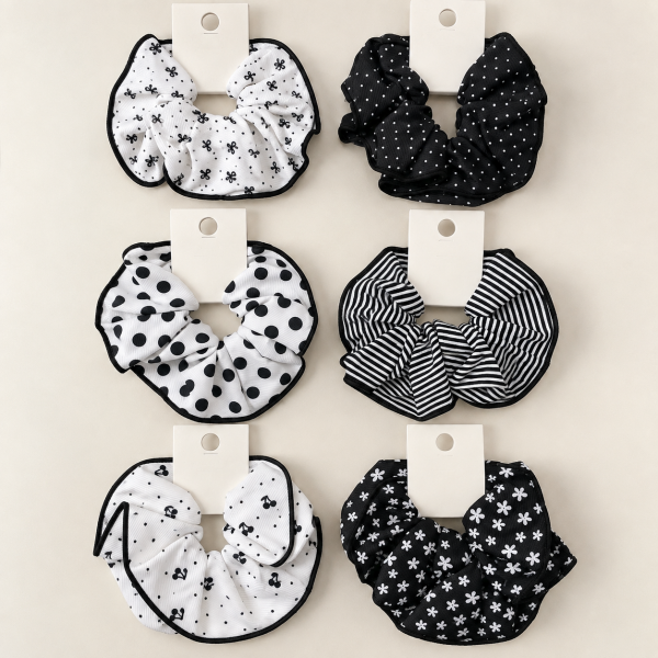 Fashion Alley Hair Scrunchies For Women Pack Of 12 