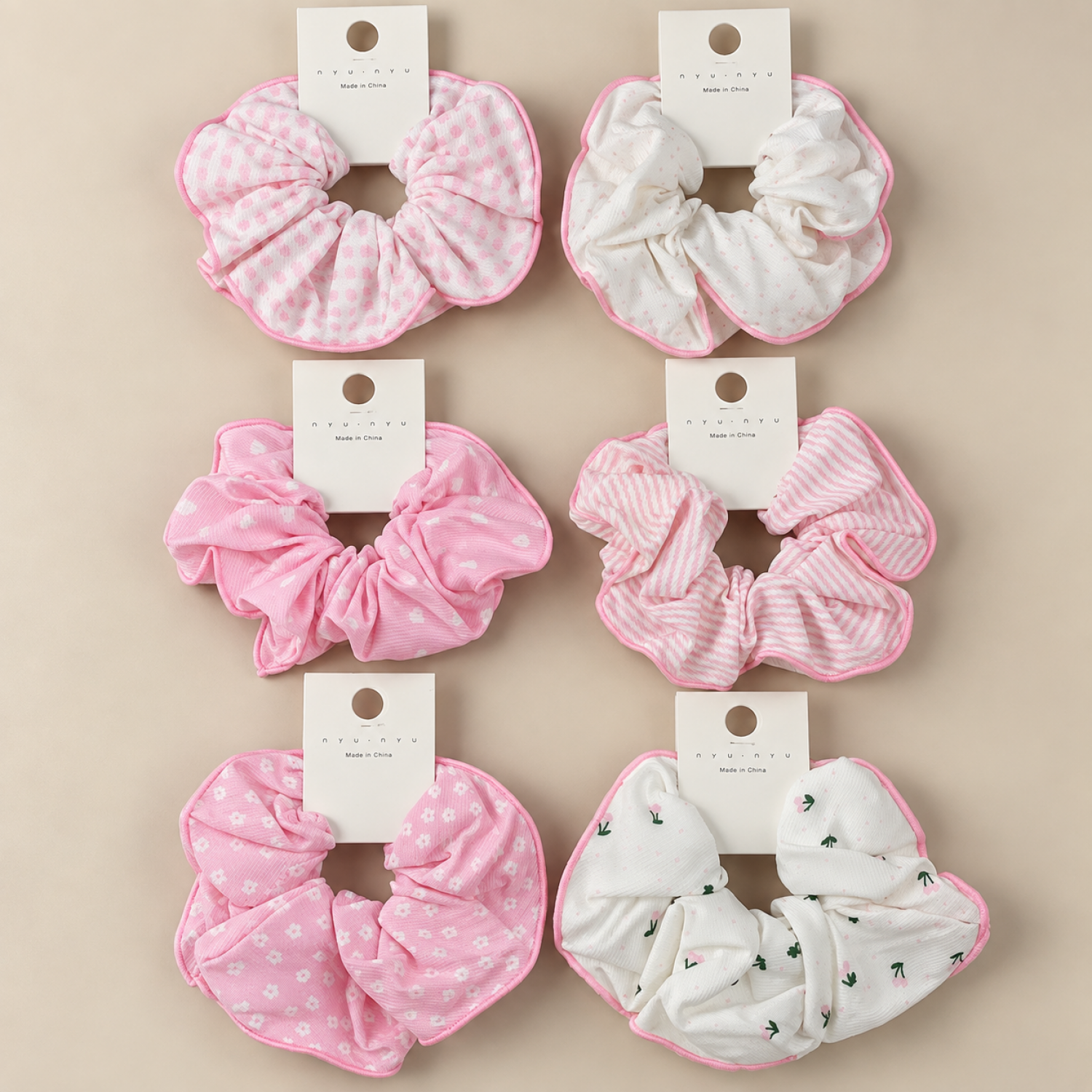 Fashion Alley Hair Scrunchies For Women Pack Of 12