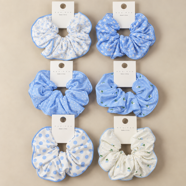Fashion Alley Hair Scrunchie For Women Pack Of 12 Pc