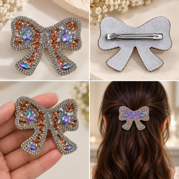 Fashion Alley Bow Pin For Women Pack Of 6 Pc