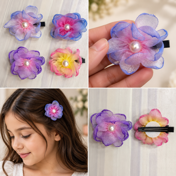 Fashion Alley flower Design Hair Pin For women Pack Of 12 Pc
