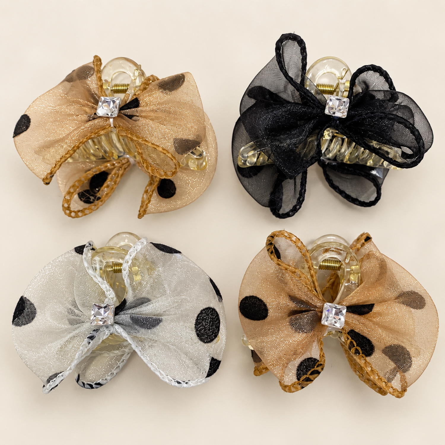 Fashion Alley 7 Cm Hair Claw For Women Pack Of 12 Pc
