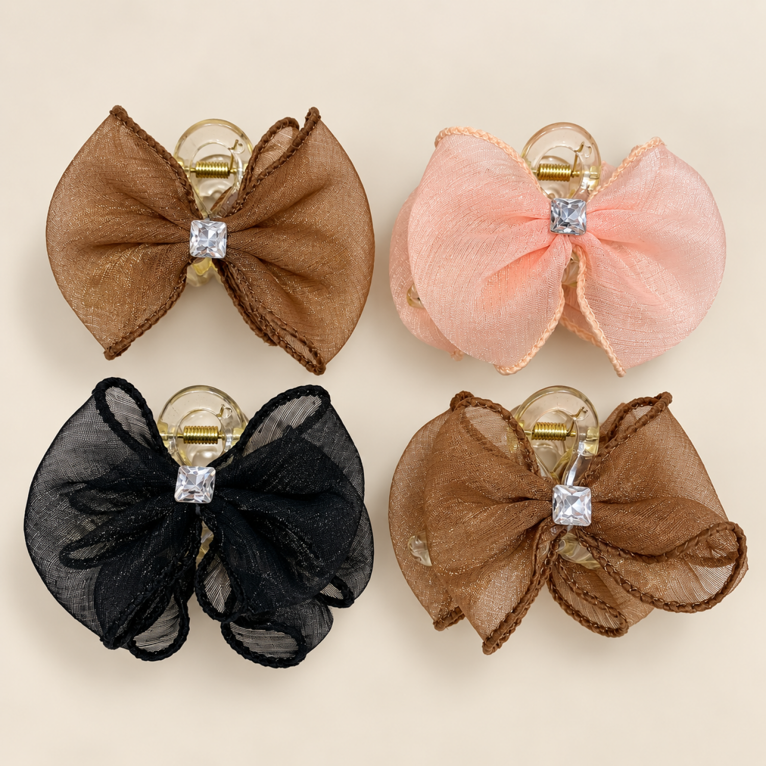 Fashion Alley 7 Cm Hair Claw For Women Pack Of 12 Pc