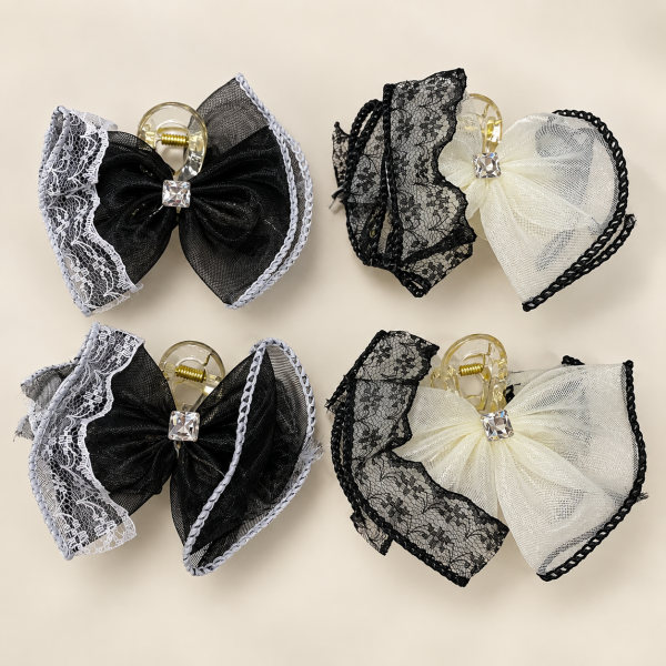 Fashion Alley 7 Cm Hair Claw For Women Pack Of 12 Pc