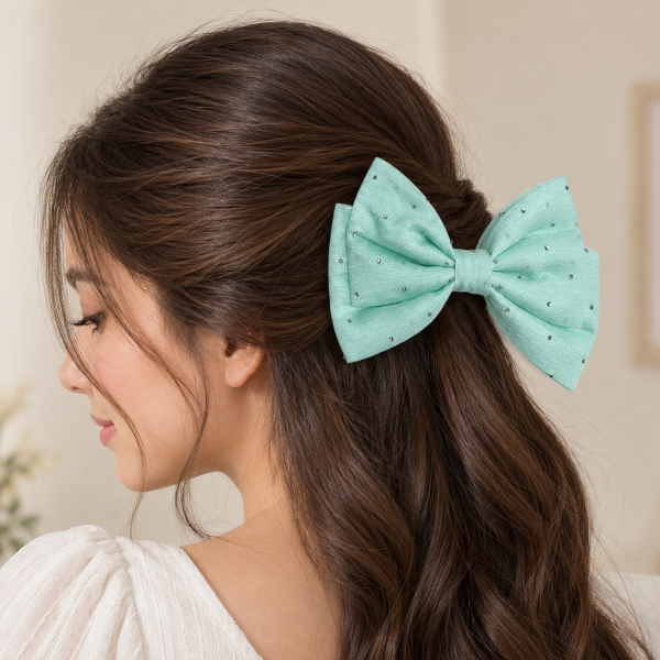 Fashion Alley Bow Hair Pin For Women [Pack Of 12 Pc]