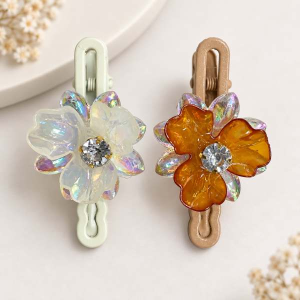 Fashion Alley flower Design Hair Pin For women Pack Of 24 Pc