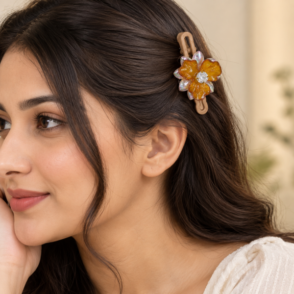 Fashion Alley flower Design Hair Pin For women Pack Of 24 Pc