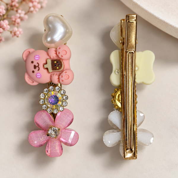 Fashion Alley flower Design Hair Pin For women Pack Of 24 Pc