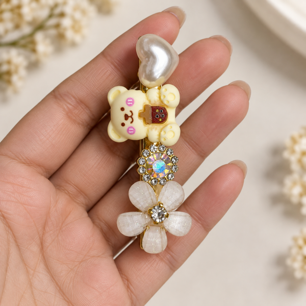 Fashion Alley flower Design Hair Pin For women Pack Of 24 Pc