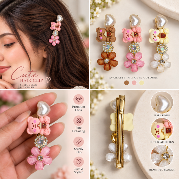 Fashion Alley flower Design Hair Pin For women Pack Of 24 Pc